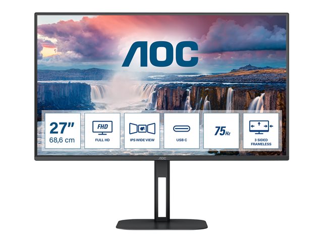 AOC Value-line 27V5CE/BK - V5 series - LED monitor - Full HD (1080p) - 27"