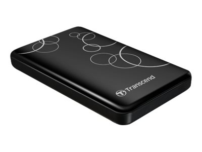 Transcend StoreJet 25A3 - Hard drive - 1 TB - external (portable) - 2.5" - USB 3.0 - black