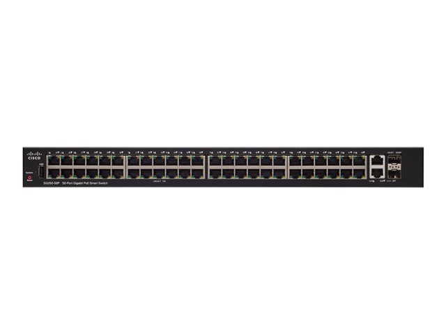 Cisco 250 Series SG250-50P - switch - 50 ports - smart - rack-mountable