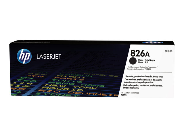 HP 826A - CF310A - 1 x Black - Toner cartridge - For Color LaserJet Enterprise M855dn, M855x+, M855x+ NFC/Wireless direct, M855xh