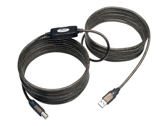 Eaton Tripp Lite Series 25ft USB 2.0 Hi-Speed Active Repeater Cable USB-A to USB-B M/M 25' - USB cable - USB Type B to USB - 7.62 m
