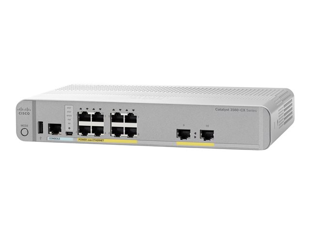 Cisco Catalyst 3560CX-8PT-S - switch - 8 ports - Managed - rack-mountable