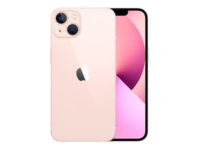 Apple iPhone 13 - 5G smartphone - dual-SIM / Internal Memory 256 GB - OLED display - 6.1" - 2532 x 1170 pixels - 2x rear cameras 12 MP, 12 MP - front camera 12 MP - pink