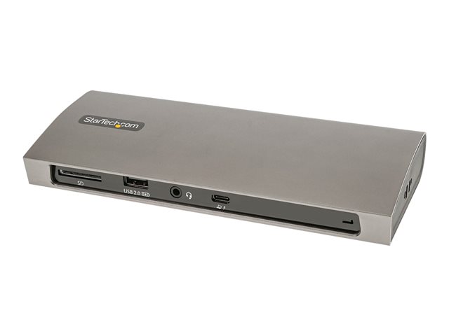 Startech Thunderbolt 4 Dock, 96W Power Delivery, Single 8K/Dual Monitor 4K 60Hz, 3xTB4/USB4 ports, 4xUSB-A, SD, GbE, Thunderbolt 4 Docking Station for Windows or TB3 MacBook, 0.8m - Docking station - Thunderbolt 4 - 3 x Thunderbolt - 1GbE - North America
