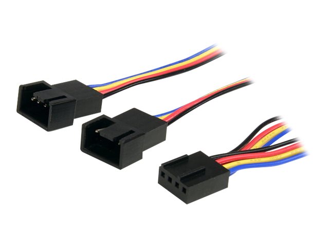 StarTech 12in 4 Pin Fan Power Splitter Cable - F/M - 1ft Fan Y Cable - 1ft 4-pin Fan Splitter Cable (FAN4SPLIT12) - Fan power splitter - 4 pin PWM (F) to 4 pin PWM (M) - 31 cm - for P/N: FAN1156PWM, FAN12025PWM, FAN8025PWM