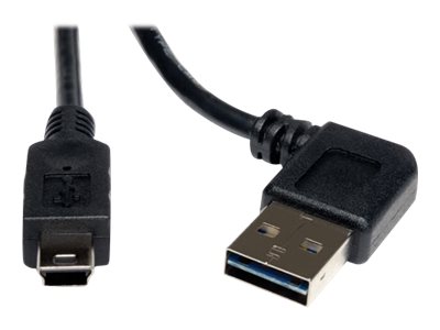Eaton Tripp Lite Series Universal Reversible USB 2.0 Cable (Reversible Right/Left-Angle A to 5Pin Mini-B M/M), 6 ft. (1.83 m) - USB cable - mini-USB Type B to USB - 1.83 m