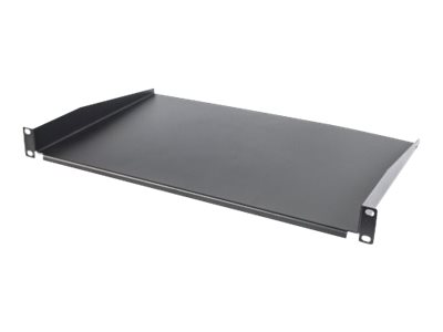 Intellinet 19" Cantilever Shelf, 1U, Shelf Depth 300mm, Non-Vented, Max 25kg, Black, Three Year Warranty - rack shelf - 1U