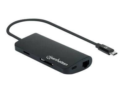 USB-C DOCK/HUB/READER 5-PORT- NETWORK/USB-A(X3)/USB-C WITH PD