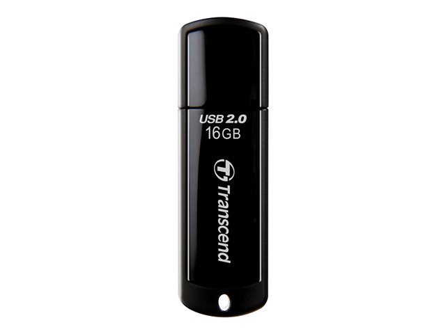 Transcend JetFlash 350 - USB flash drive - 16 GB - USB 2.0 - black