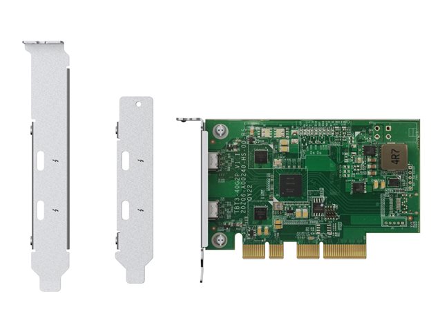 QNAP QXP-T32P - Thunderbolt adapter - PCIe 3.0 x4 low profile - Thunderbolt 3 x 2 - for QNAP TVS-h1288X, TVS-H1688X