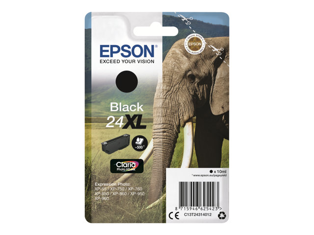 Epson 24XL - XL - black - original - ink cartridge