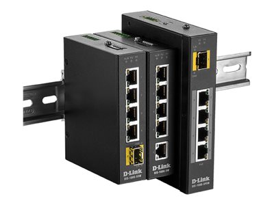 D-Link DIS 100G-5SW - switch - 4 ports - unmanaged