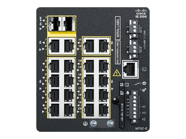 IE3100 W/18GE COPPER 2GE COMBO FIXED SYS NETWORK ESSENTIALS