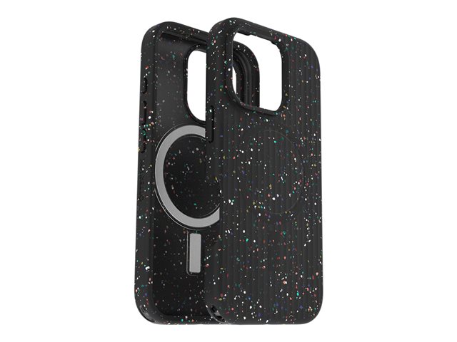 OtterBox Symmetry Core Series - Back cover for mobile phone - MagSafe compatibility - REGRIND silicone - carnival night (black) - for Apple iPhone 16 Pro