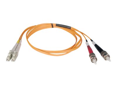 Eaton Tripp Lite Series Duplex Multimode 50/125 Fiber Patch Cable (LC/ST), 5M (16 ft.) - patch cable - 5 m - orange