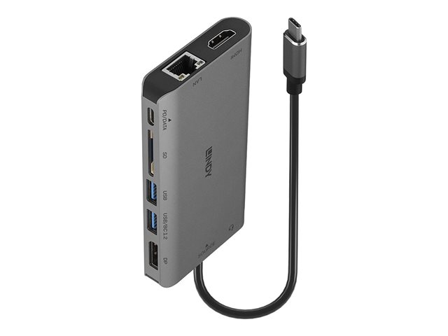 LINDY USB 3.2 Type C Laptop Mini Dock - docking station - USB-C 3.2 - HDMI, DP - 1GbE