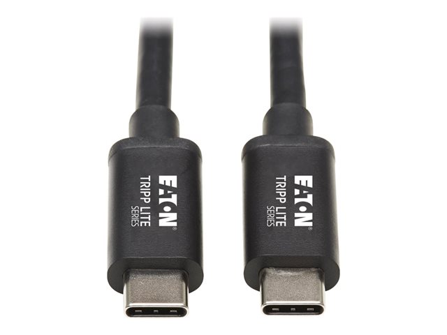 Eaton Tripp Lite Series Thunderbolt 3 Cable 20 Gbps Passive 5A 100W PD 4K USB C M/M 2M Black - USB-C cable - 24 pin USB-C to 24 pin USB-C - 2 m