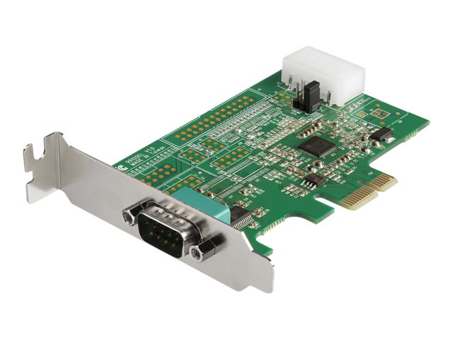 StarTech.com 1-port PCI Express RS232 Serial Adapter Card, PCIe RS232 Serial Host Controller Card, PCIe to Serial DB9 COM Port, 16950 UART, Low Profile Expansion Card, Windows/macOS/Linux - Full/Low-Profile (PEX1S953LP) - Serial adapter - PCIe low profile
