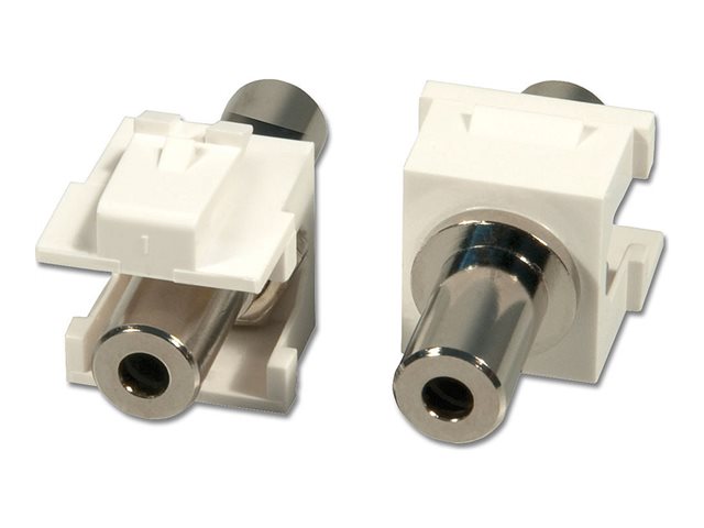 LINDY Modular AV Face Plate System Snap-in Keystone module - modular insert