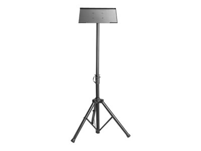 Manhattan TV/Monitor/Projector/Laptop Mount, Tripod Floor Stand, 1 screen/device, Screen Sizes: 13-32", VESA 75x75 to 100x100mm, Max 15kg, Height Adjustable, Black, Lifetime Warranty stand - tripod - for notebook / tablet / projector - portable - black