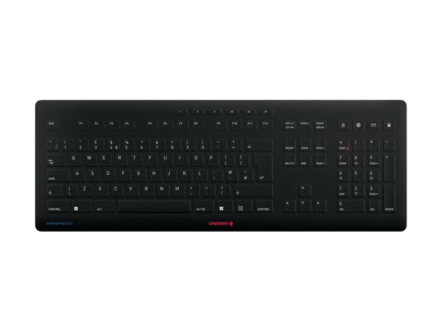 CHERRY STREAM PROTECT - keyboard - QWERTY - UK - black Input Device