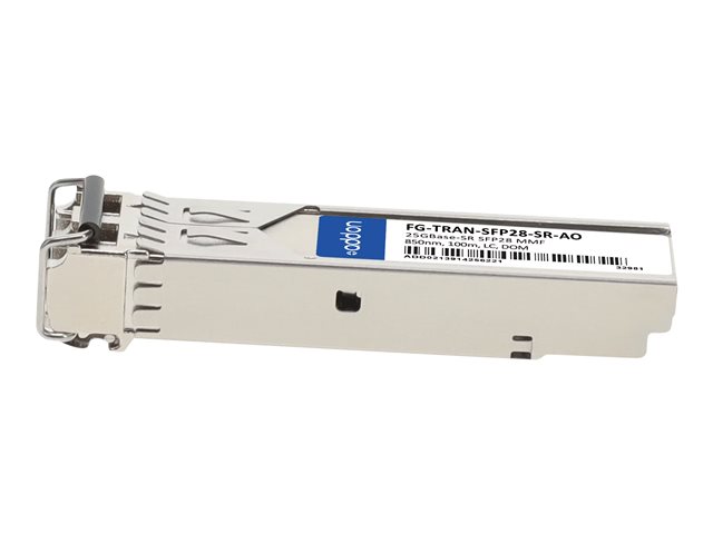 AddOn - SFP28 transceiver module (equivalent to: Fortinet FG-TRAN-SFP28-SR) - 25GbE - 25GBase-SR - LC multi-mode - up to 100 m - 850 nm - TAA Compliant