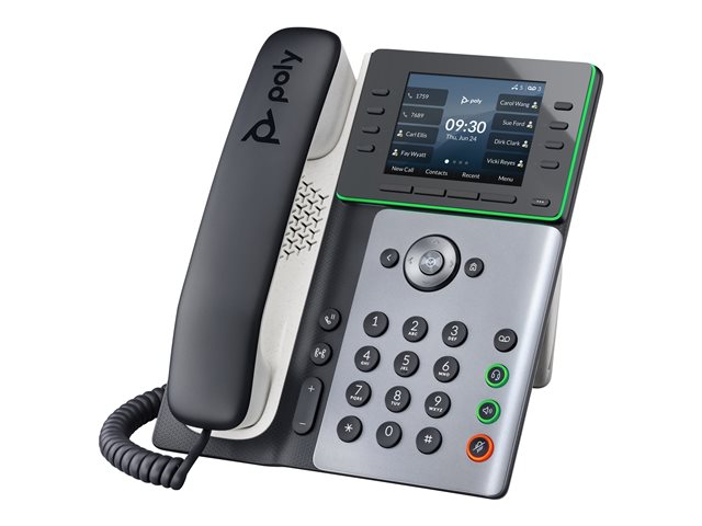 HP Poly Edge E320 - VoIP phone - with Bluetooth interface - 3-way call capability - SIP - midnight blue, white