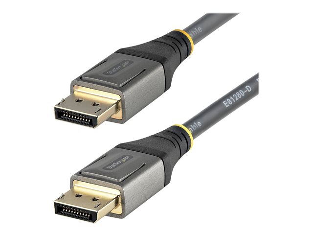 StarTech 6ft (2m) VESA Certified DisplayPort 1.4 Cable, 8K 60Hz HDR10, Ultra HD 4K 120Hz DP Video Cable, DisplayPort to DisplayPort Cable, DP Cord for Monitors/Displays, M/M - DP 1.4 Cable with Latches (DP14VMM2M) - DisplayPort cable - DisplayPort (M) to