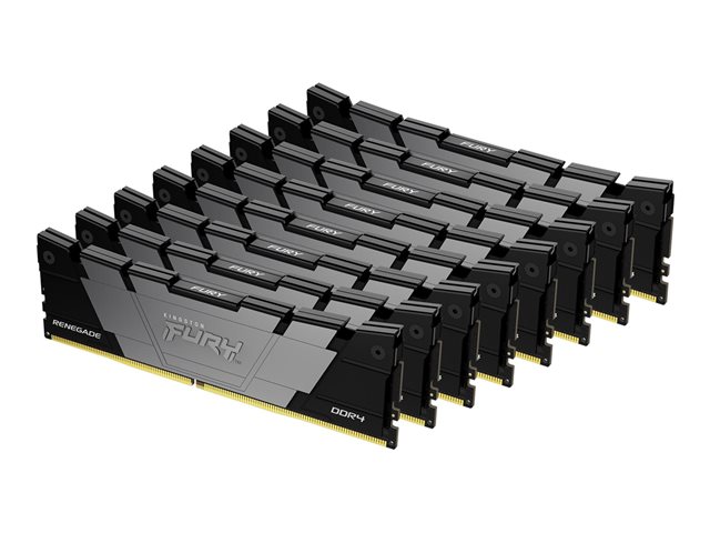 Kingston FURY Renegade - DDR4 - kit - 256 GB: 8 x 32 GB - DIMM 288-pin - 3200 MT/s / PC4-25600 - CL16 - 1.35 V - unbuffered - non-ECC - black