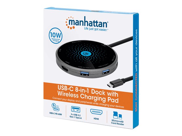 USB-C DOCK/HUB/READER 5-PORT- HDMI/USB-A(X3)/USB-C PD