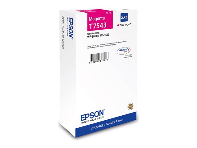 Epson T7543 - 69 ml - XXL size - magenta - original - ink cartridge