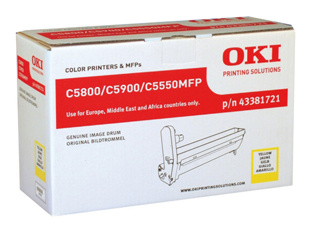 OKI - Yellow - original - drum kit - for C5550 MFP, 5800dn, 5800Ldn, 5800n, 5900cdtn, 5900dn, 5900dtn, 5900n