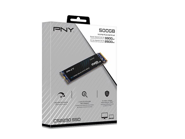 PNY CS2230 - SSD - 500 GB - internal - M.2 2280 - PCIe 3.0 x4 (NVMe)