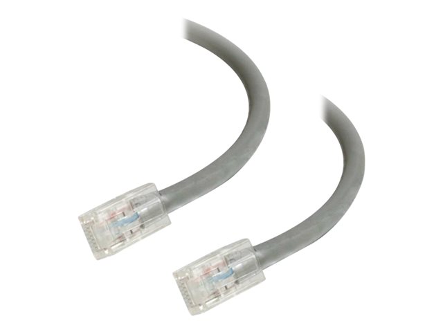 C2G Cat5e Non-Booted Unshielded (UTP) Network Patch Cable - Patch cable - RJ-45 (M) to RJ-45 (M) - 1 m - UTP - CAT 5e - stranded, uniboot - grey
