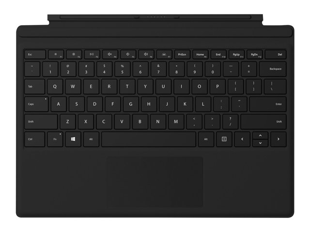 Microsoft Surface Pro 4 Type Cover - keyboard - with trackpad, accelerometer - QWERTY - UK - black