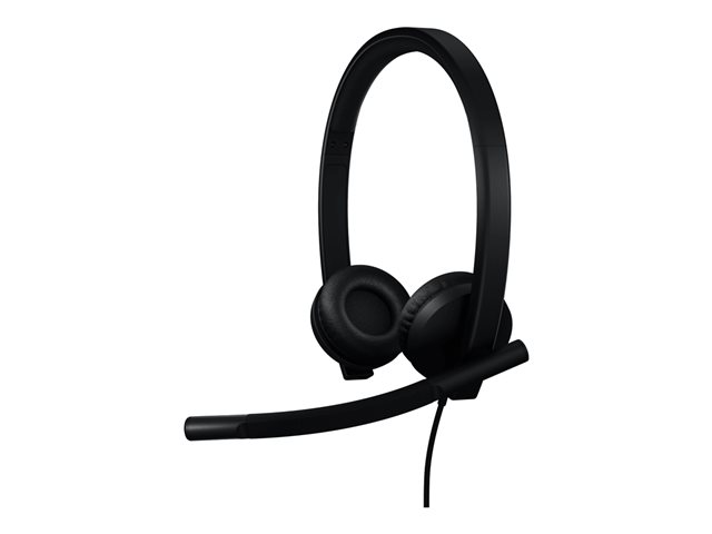 Logitech H570e - Headset - on-ear - wired - USB-C - Certified for Microsoft Teams