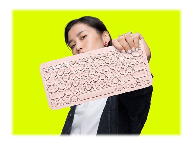 Logitech K380 Multi-Device Bluetooth Keyboard - Keyboard - wireless - Bluetooth 3.0 - QWERTY - UK - rose