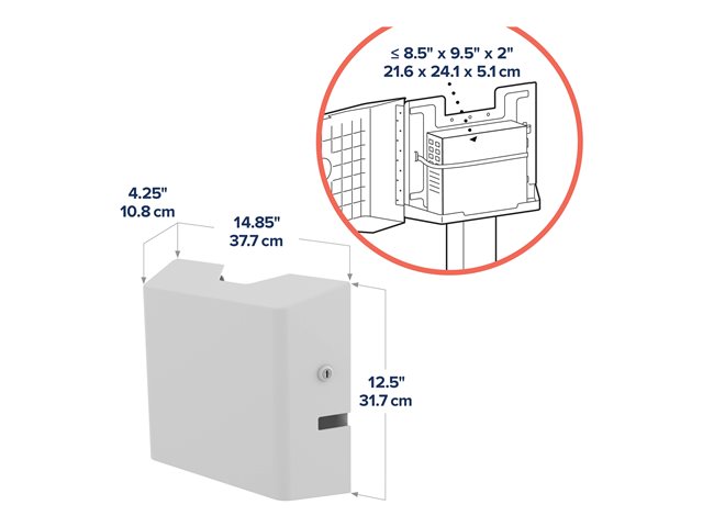 Cpu Wall Cabinet, Snow