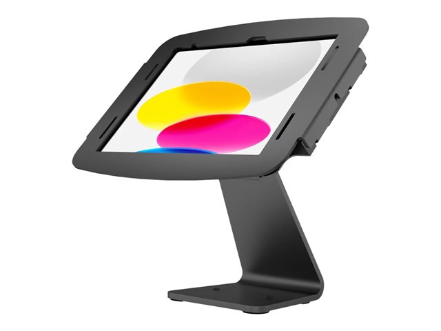 Compulocks iPad 10.9" 10th Gen Space Enclosure Rotating Counter Stand - Stand - for tablet - lockable - high-grade aluminium - black - screen size: 10.9" - mounting interface: 100 x 100 mm - counter top - for Apple 10.9-inch iPad (10th generation)