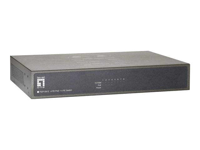 LevelOne FEP-0812 - switch - 8 ports - unmanaged - rack-mountable
