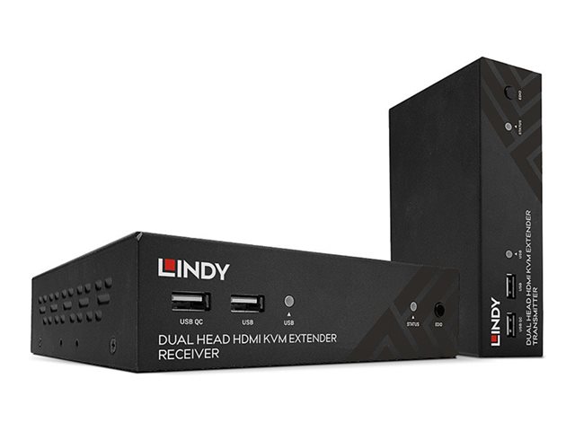 LINDY - transmitter and receiver - video/audio/infrared/serial extender - HDBaseT 2.0
