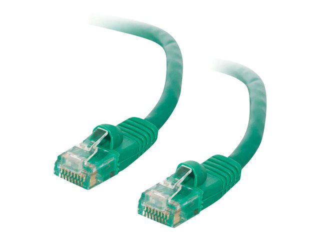 C2G Cat5e Booted Unshielded (UTP) Network Patch Cable - patch cable - 10 m - green