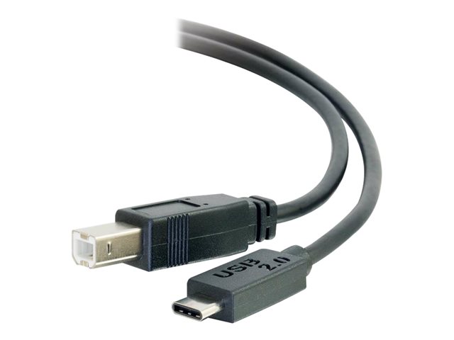 C2G 4m USB 2.0 USB Type C to USB B Cable M/M - USB C Cable Black - USB-C cable - USB Type B to 24 pin USB-C - 4 m