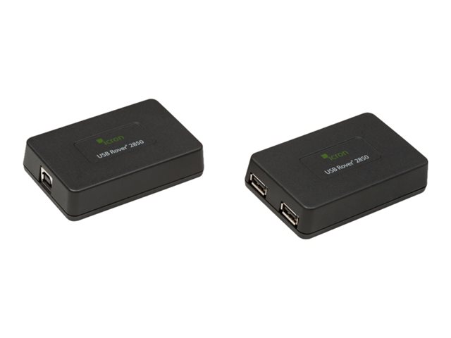 2-Port USB 1.1 85m* CAT 5e/6/7 Extender System Black