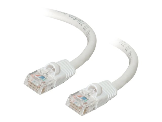 C2G Cat5e Booted Unshielded (UTP) Network Patch Cable - Patch cable - RJ-45 (M) to RJ-45 (M) - 5 m - UTP - CAT 5e - molded, snagless, stranded - white