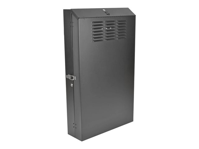 Eaton Tripp Lite Series 4U Wall Mount Low Profile Rack Enclosure Cabinet 36" Deep - Rack cabinet - wall mountable - black - 4U - 19"