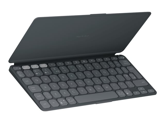 Logitech Keys-To-Go 2 - keyboard - built-in cover - QWERTY - UK - graphite Input Device