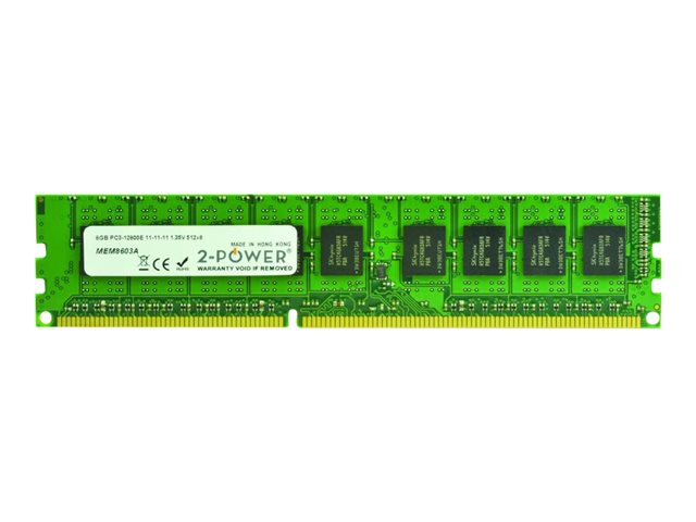 2-Power - DDR3L - 8 GB - DIMM 240-pin - 1600 MHz / PC3L-12800 - CL11 - 1.35 V - unbuffered - ECC - for Fujitsu PRIMERGY RX1330 M1, TX1310 M1, TX1320 M1, TX1330 M1