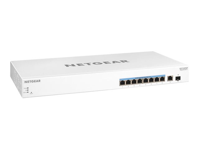 NETGEAR Smart GS710TUP - switch - 10 ports - smart - rack-mountable
