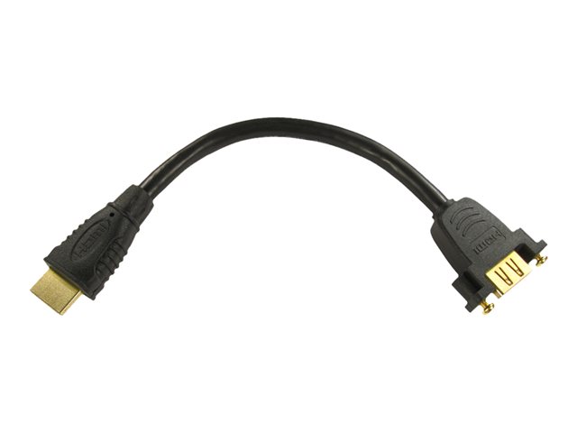 Cables Direct HDMI extension cable with Ethernet - 16.5 cm